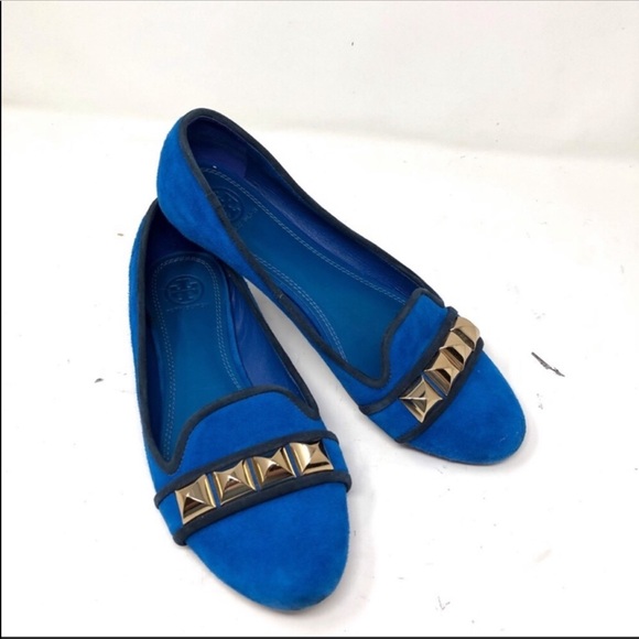 royal blue and gold loafers